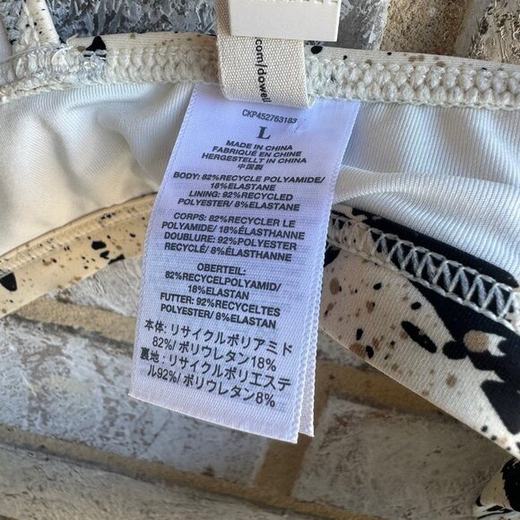 Madewell Balconette Bikini Top in Speckled Tiger Women's Size L. - Picture 4 of 6